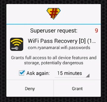 Obnovte hesla WiFi pomocí zařízení Android