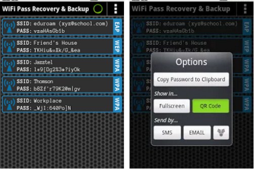 Chọn "Copy password to clipboard" để copy Network ID & Pass