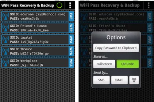 wifi modem generate passwords for android