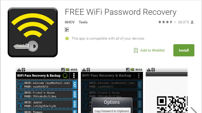 Recupere senhas WiFi usando seu dispositivo Android