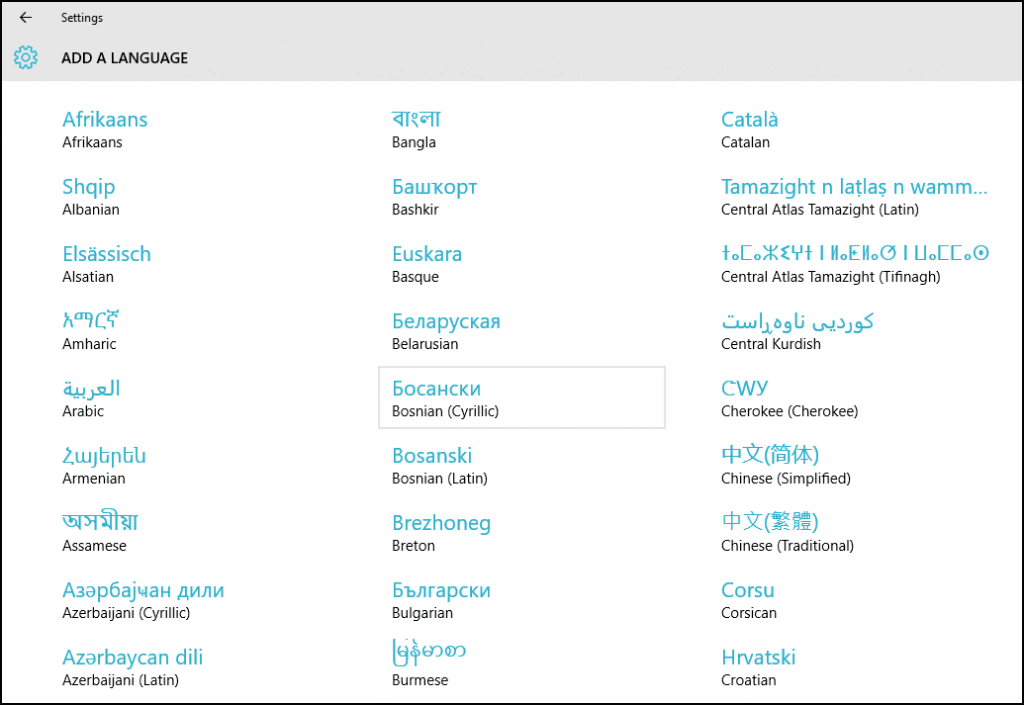 Přidat, odebrat a změnit jazyk ve Windows 10