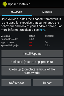 Install Xposed Installed on your device