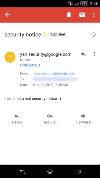 Bug in Android  Gmail App  Which Allow Users to Send Hoax Emails - 38