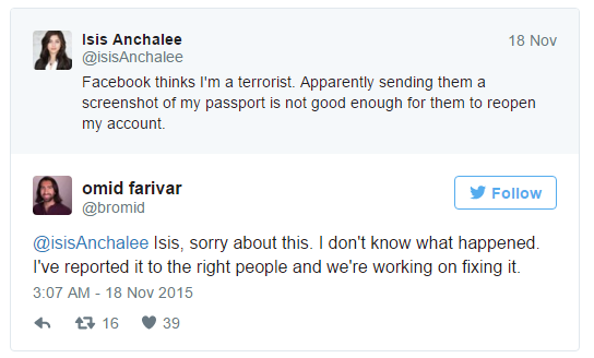 Facebook Disable Accounts Name Included ISIS - 94