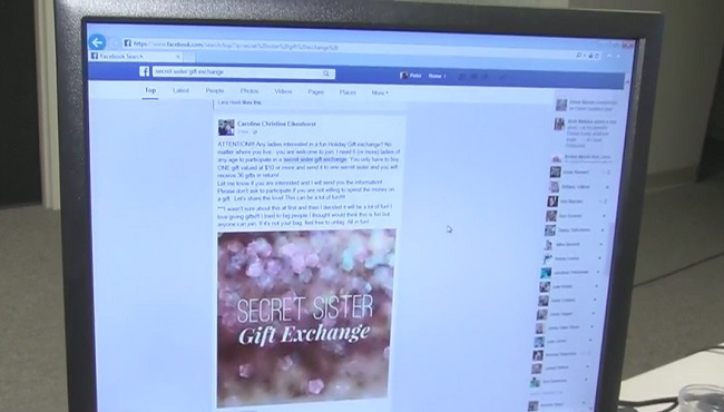 Facebook Scam Alert 'Secret Sister Gift Exchange'
