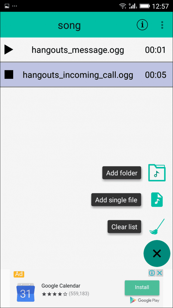 you can add a song folder