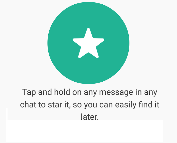 WhatsApp Adding New Starred Messages Feature