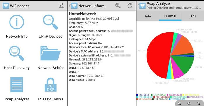 Android hacking apps Wifi Inspect