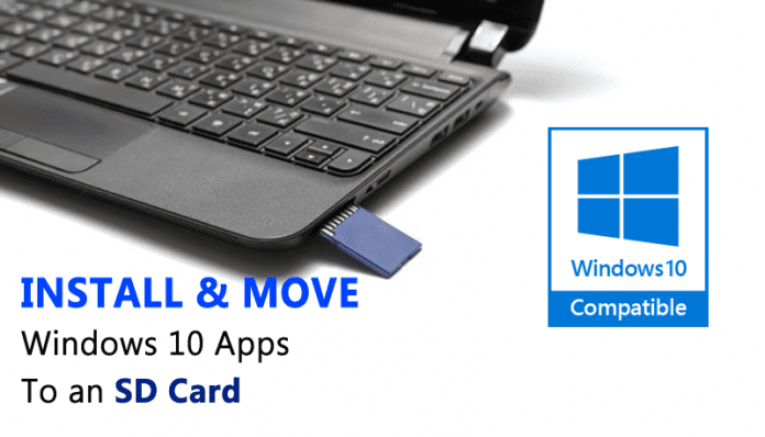 Jak nainstalovat a přesunout aplikace Windows 10 na SD kartu