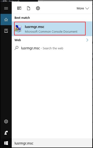 Create a Guest Account in Windows 10