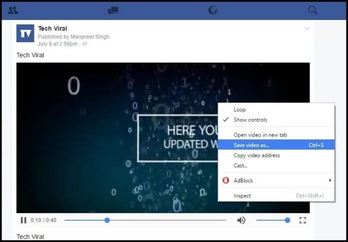 how to download facebook videos online for free without any software