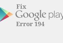 Fix Google Play error 194