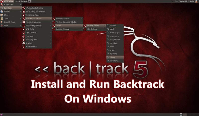 backtrack software download for windows 8