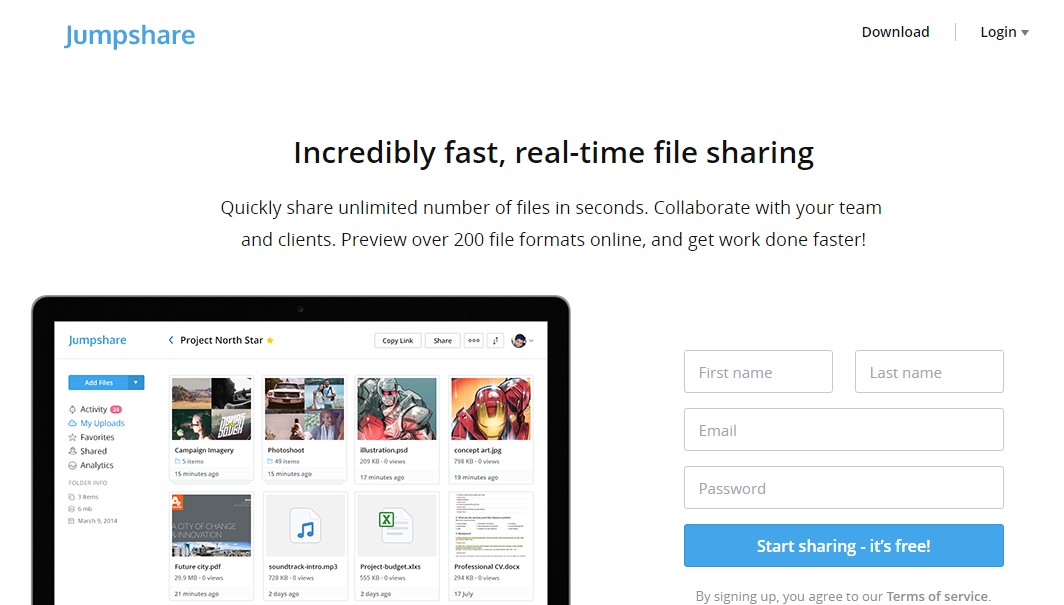 jumpshare plus add more space