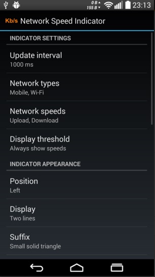 Add Network Speed Indicator In Android Status Bar