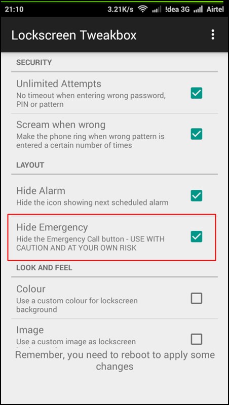 Removing Emergency Call Button In Rooted Android