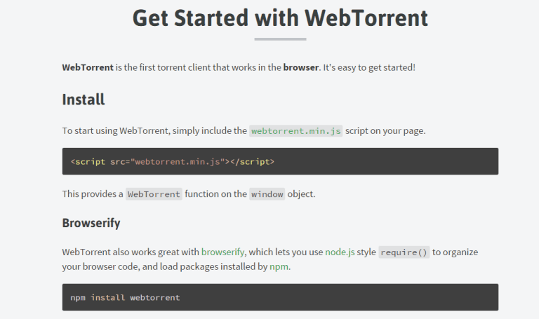 webtorrent wordpress