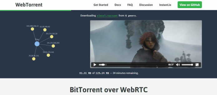 WebTorrent Introduced BitTorrent That Streamed From Your Browser Written in JavaScript