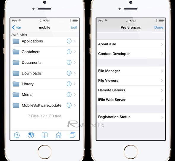 Add File Manager to iPhone