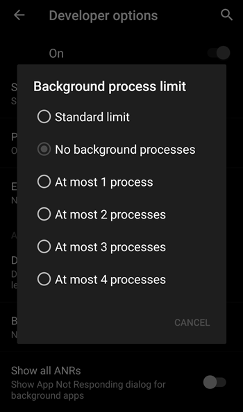Background process limit 2