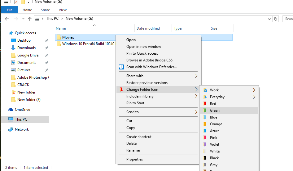 How to Change the Colour of a Folder In Windows - 10