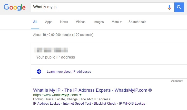Find out Your IP Address