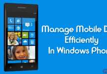 How To Manage Mobile Data Efficiently In Windows Phone