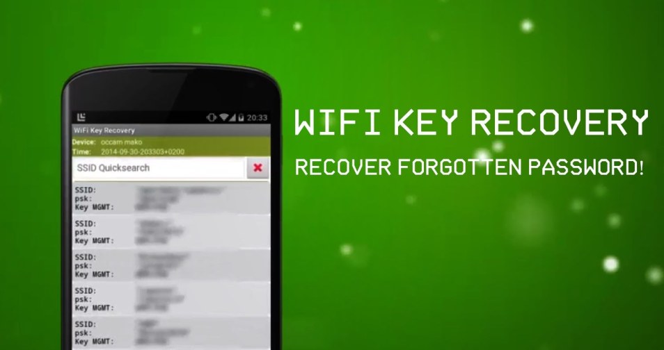 Recover WiFi Passwords Using Android Device