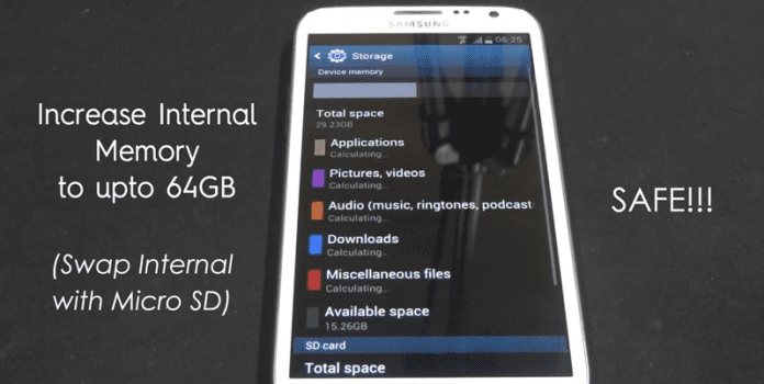 How to Swap Internal External Memory In Android