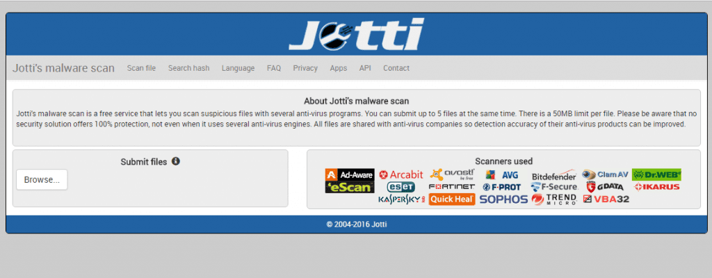 Jotti's Malware Scan