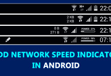 How To Add Network Speed indicator In Android Status Bar