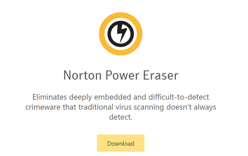 outbound traffic detected norton power eraser