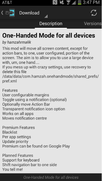 Get One Hand Mode in Large Screen Androi