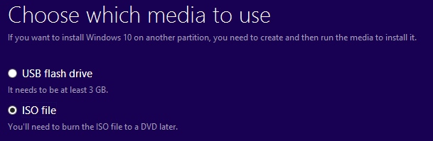 Create an installation media