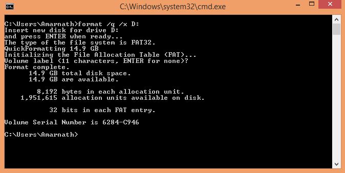 How To Format Pendrive Using Command Prompt In Windows - 92