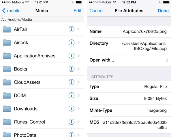 file manager on your iPhone