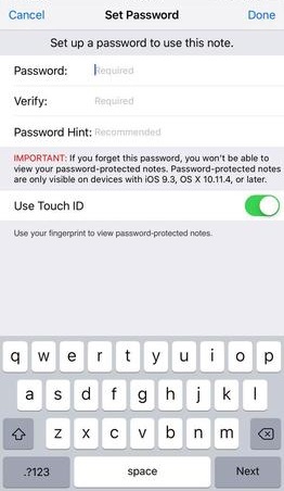 Use Touch ID