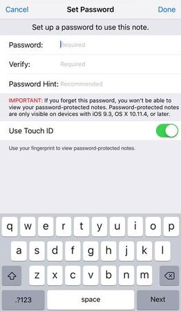 How to Lock iPhone Notes with Touch ID or a Password - 10