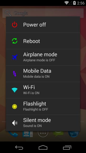 add Wifi, Flashlight, and Silent Mode
