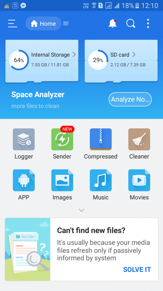 hide folders android