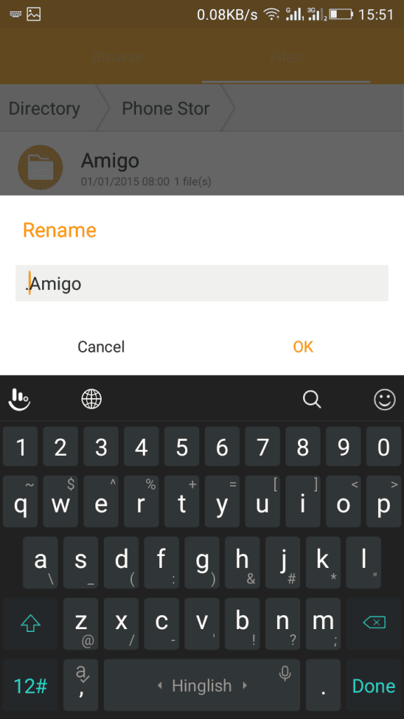 Ocultar arquivos e pastas no Android sem qualquer aplicativo