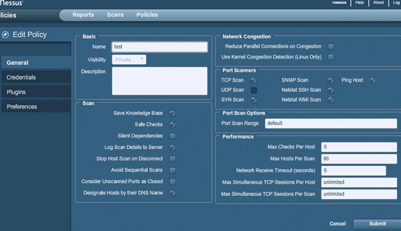 Nessus Vulnerability Scanner