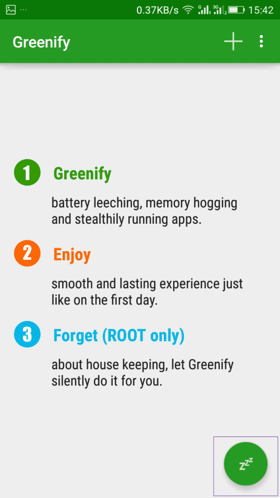  Using Greenify 