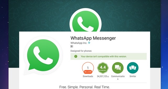 A WhatsApp telepítése Remix OS-re