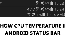How To Show CPU Temperature in Android Status bar