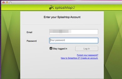 Splashtop Streamer app
