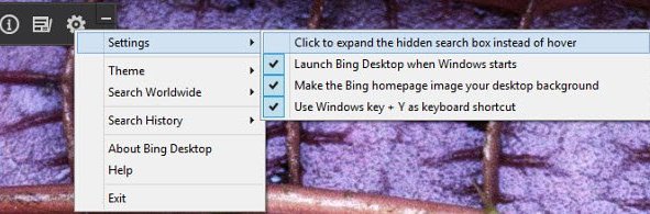 Állítsa be a Bing képeket asztali háttérképként a Windows 10 rendszeren