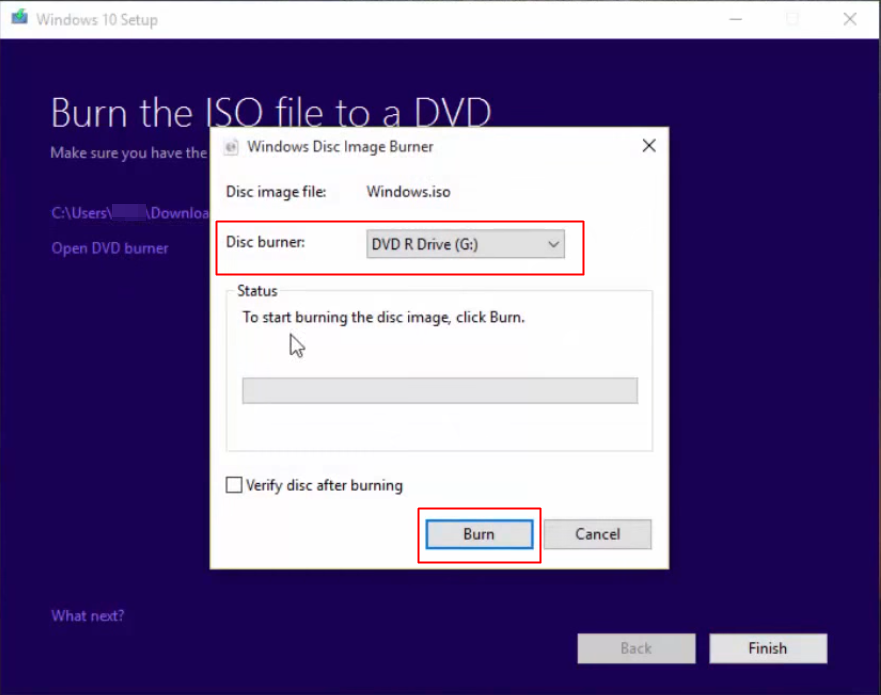 Windows 10 installationsskiva