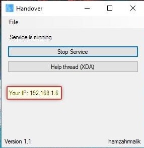 computer's IP address