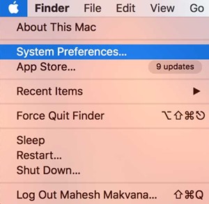 System Preferences..